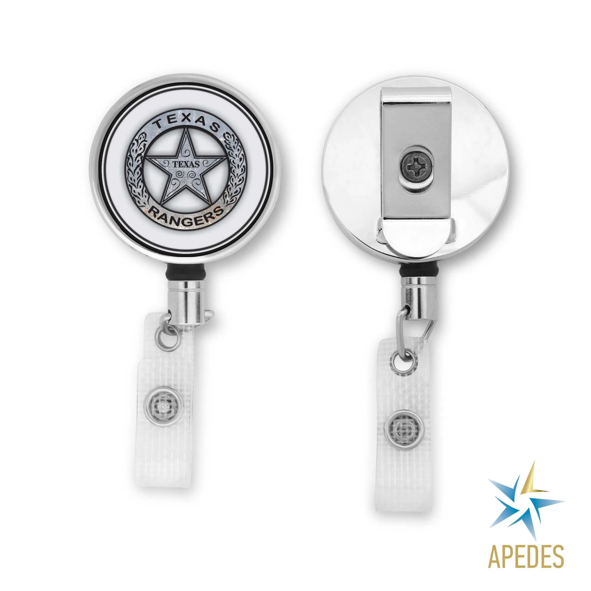 Texas Ranger Badge Badge Reel Holder