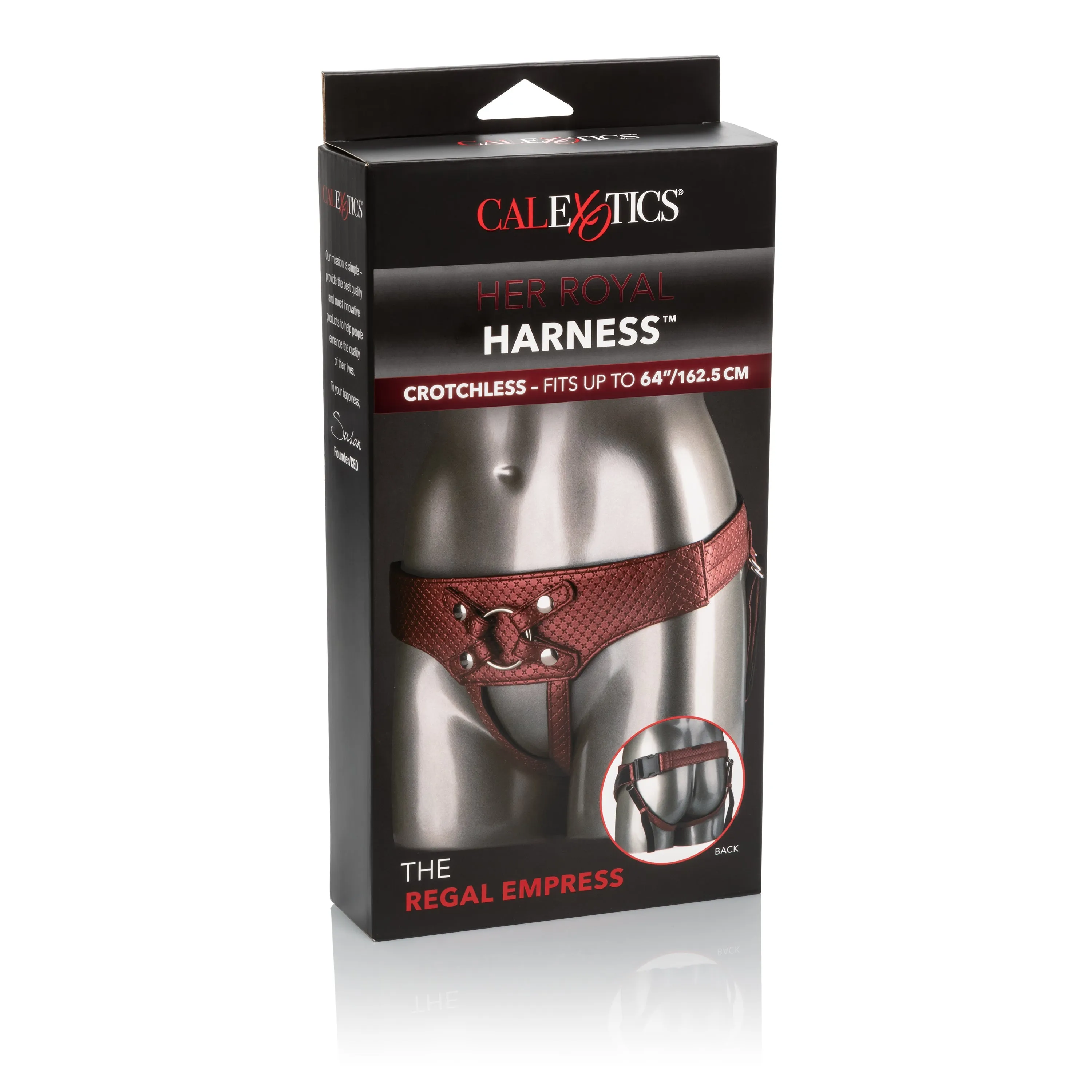 The Regal Empress Heavy Duty Strap-on Harness - Red