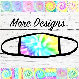 Tie Dye Face Mask / Washable / Dust Mask/ Face Mask for Adults/ Face Mask for Youth