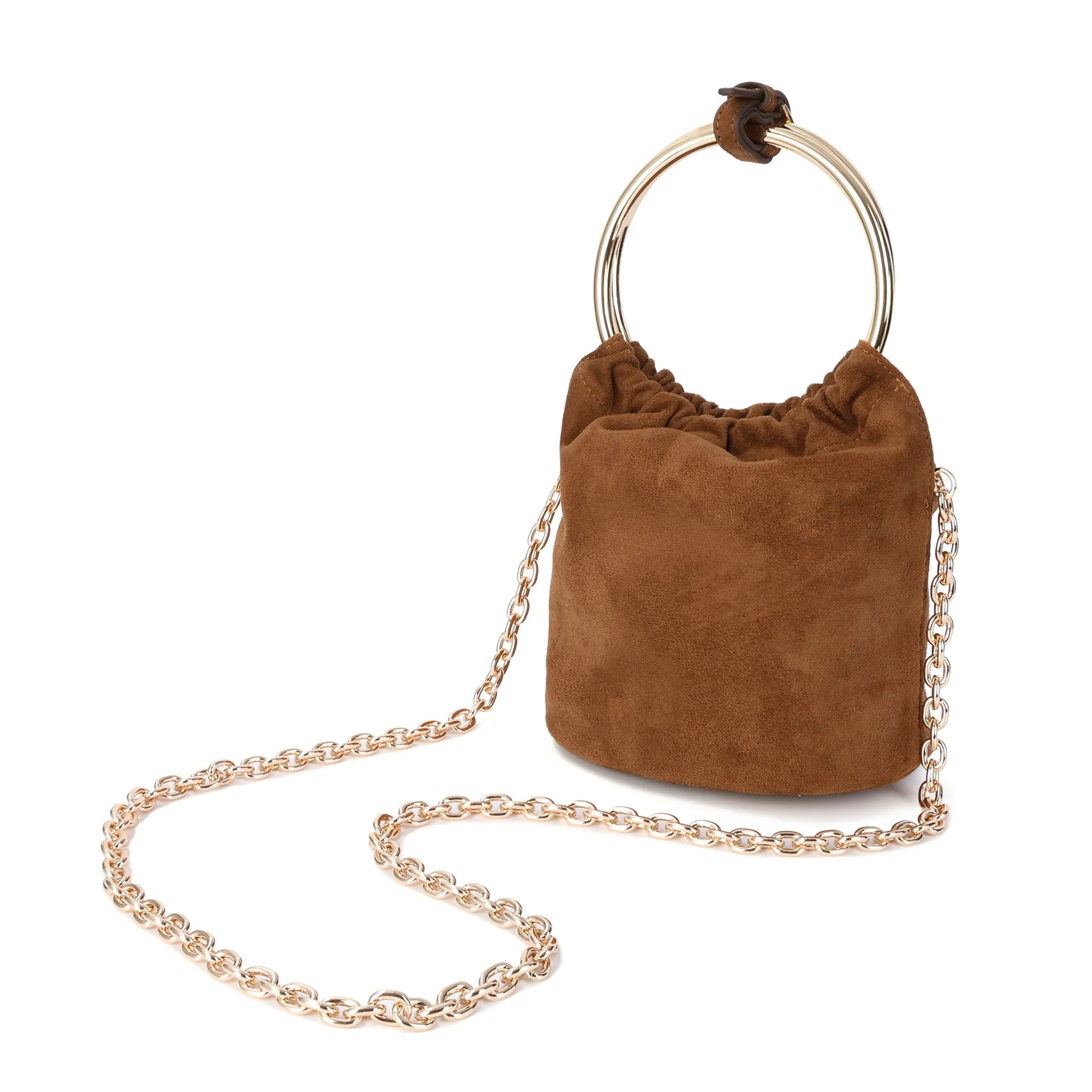 Tiffany & Fred Luxe Velvet Bucket Bag