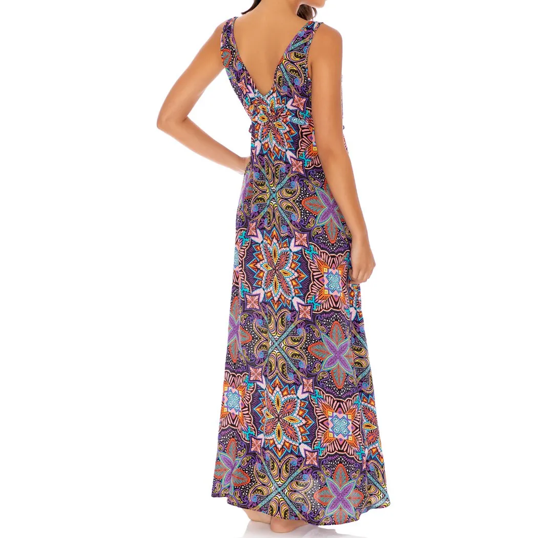 TIKI BABE - V Neck Long Dress