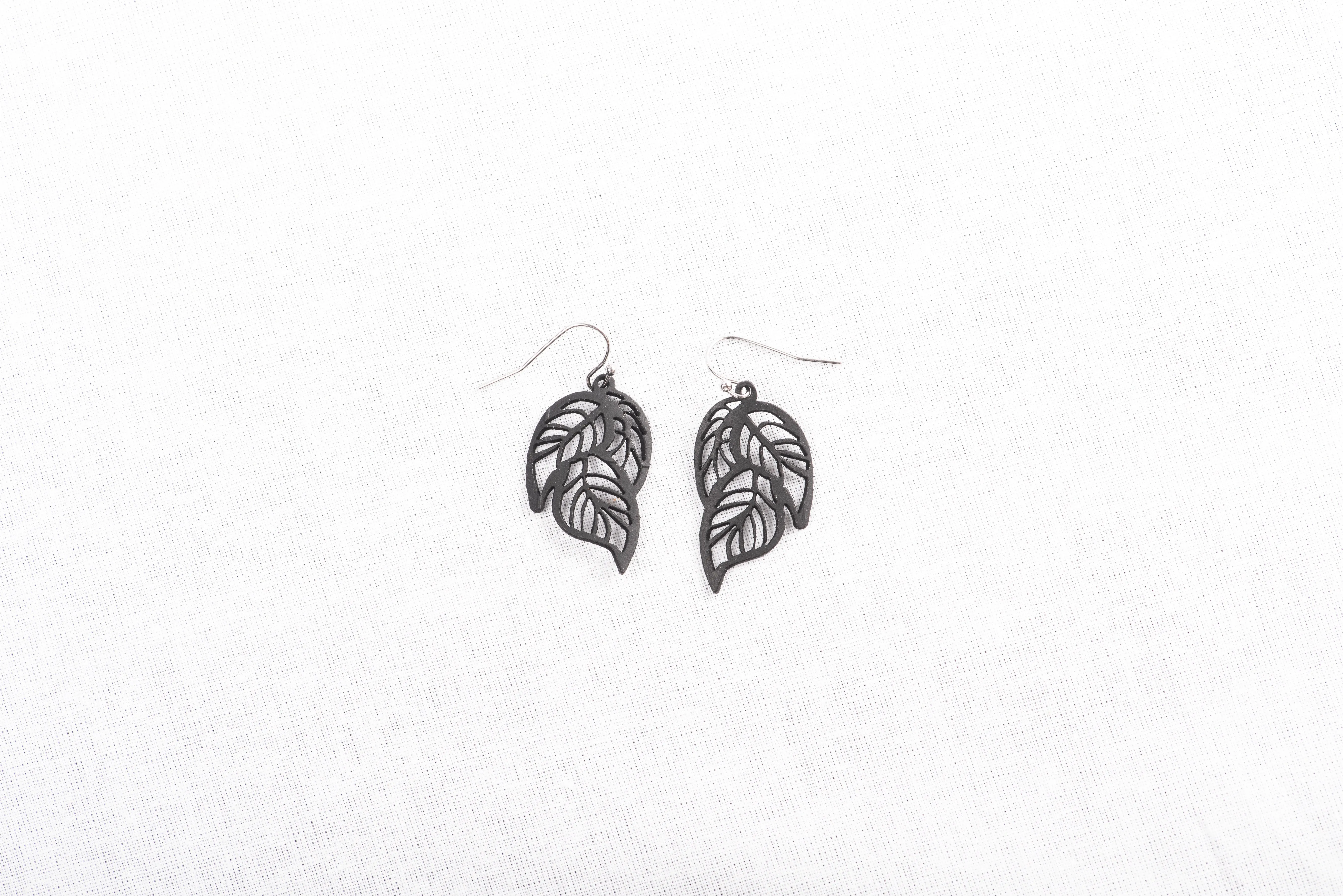 Tiny Tropical Leaf Earring