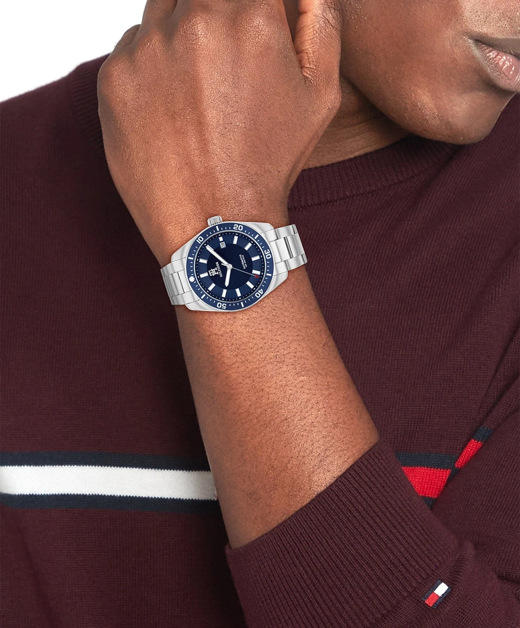 Tommy Hilfiger Th85 Stainless Steel Navy Dial Men's Watch 1710591