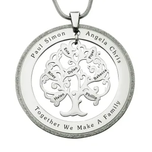 Tree of My Life Necklace with Sparkling Washer