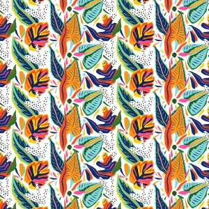 Tropical colour leaf - Transfer paper - 1 sheet