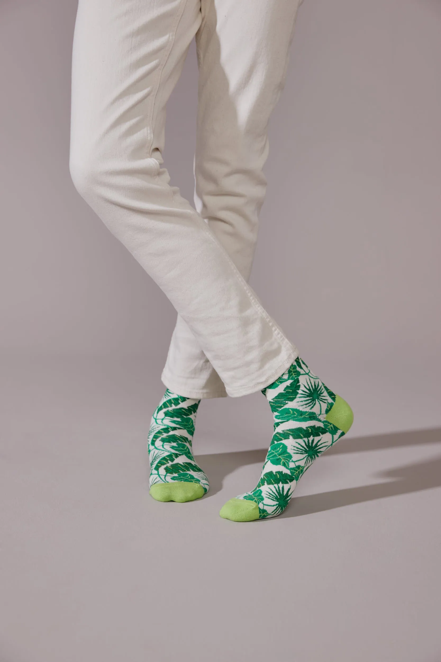 Tropical Leaf Socks
