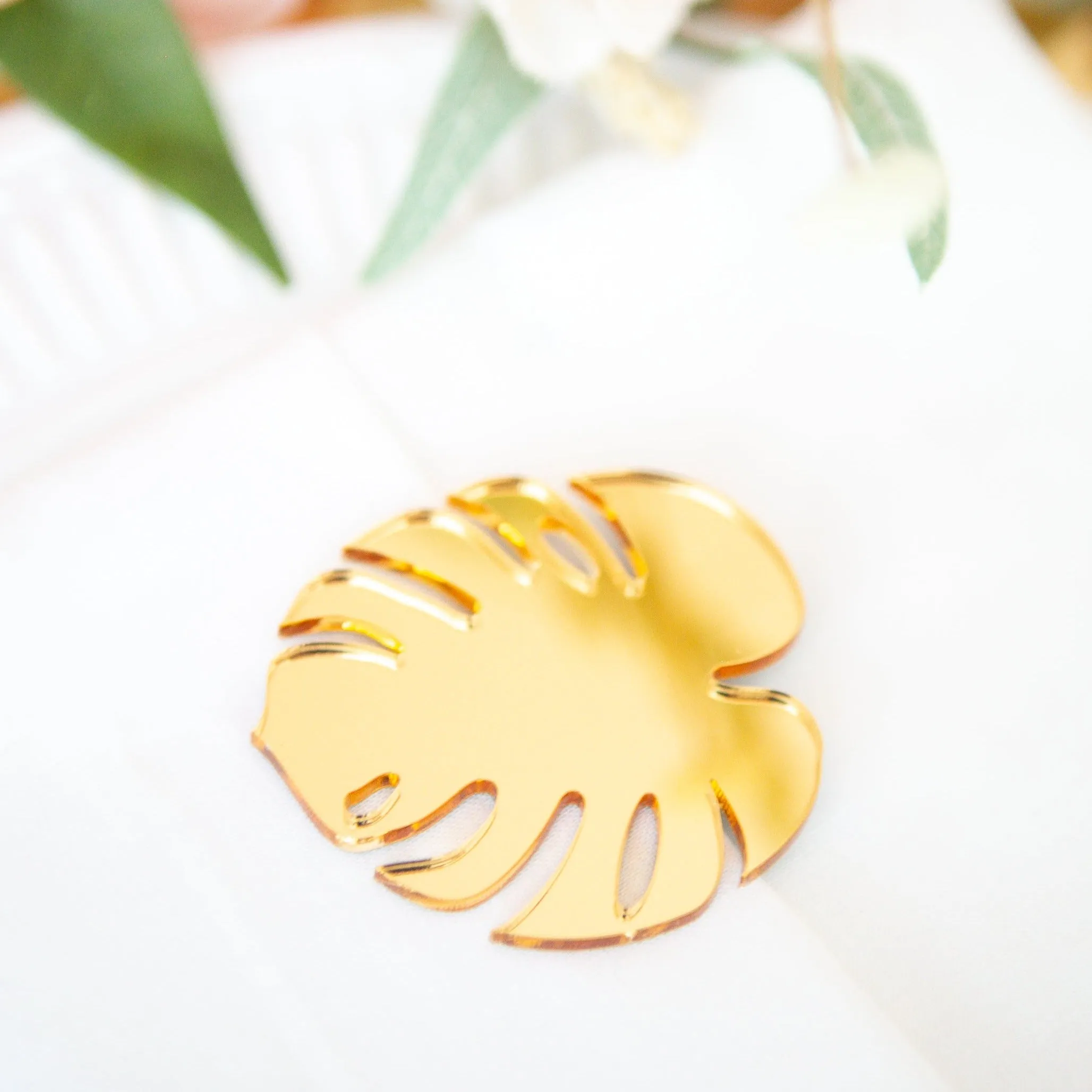 Tropical Monstera Place Card