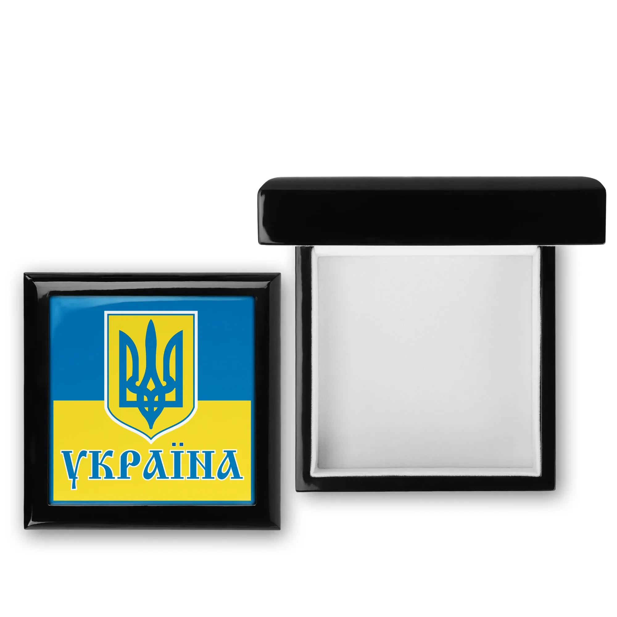 Ukraine Keepsake Jewelry Box Wooden