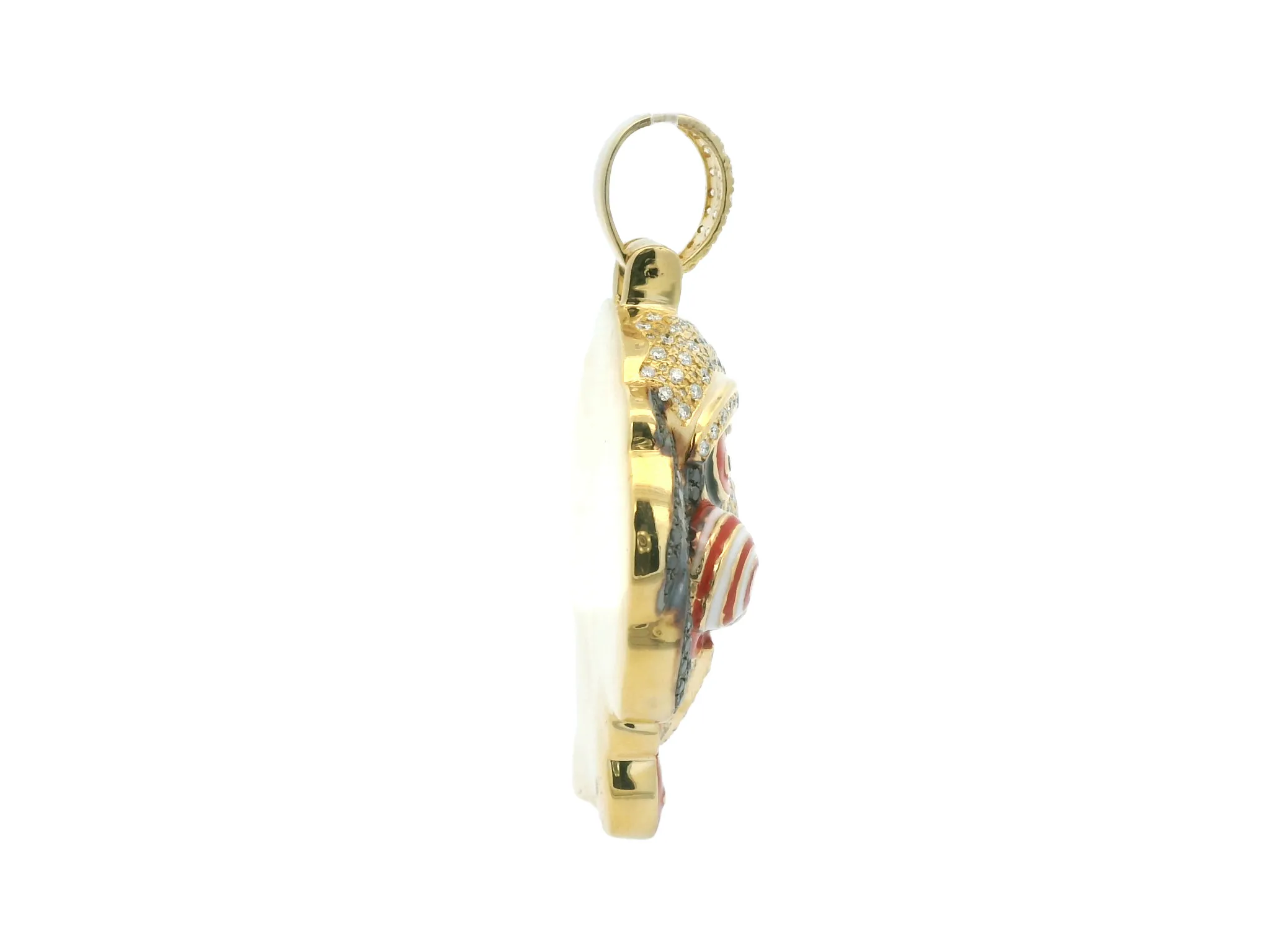 Unique Clown Pendant with Sparkling Details