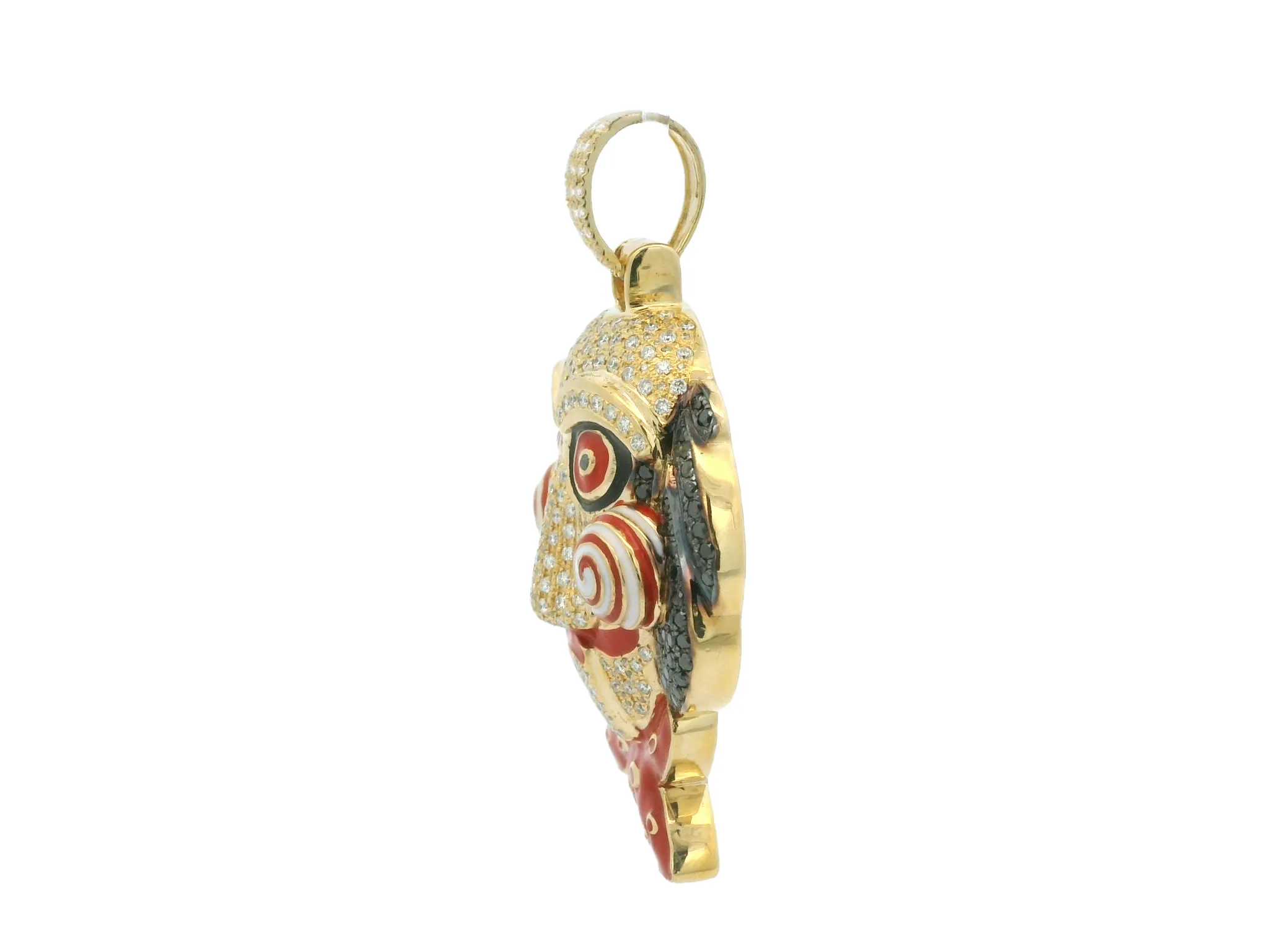 Unique Clown Pendant with Sparkling Details