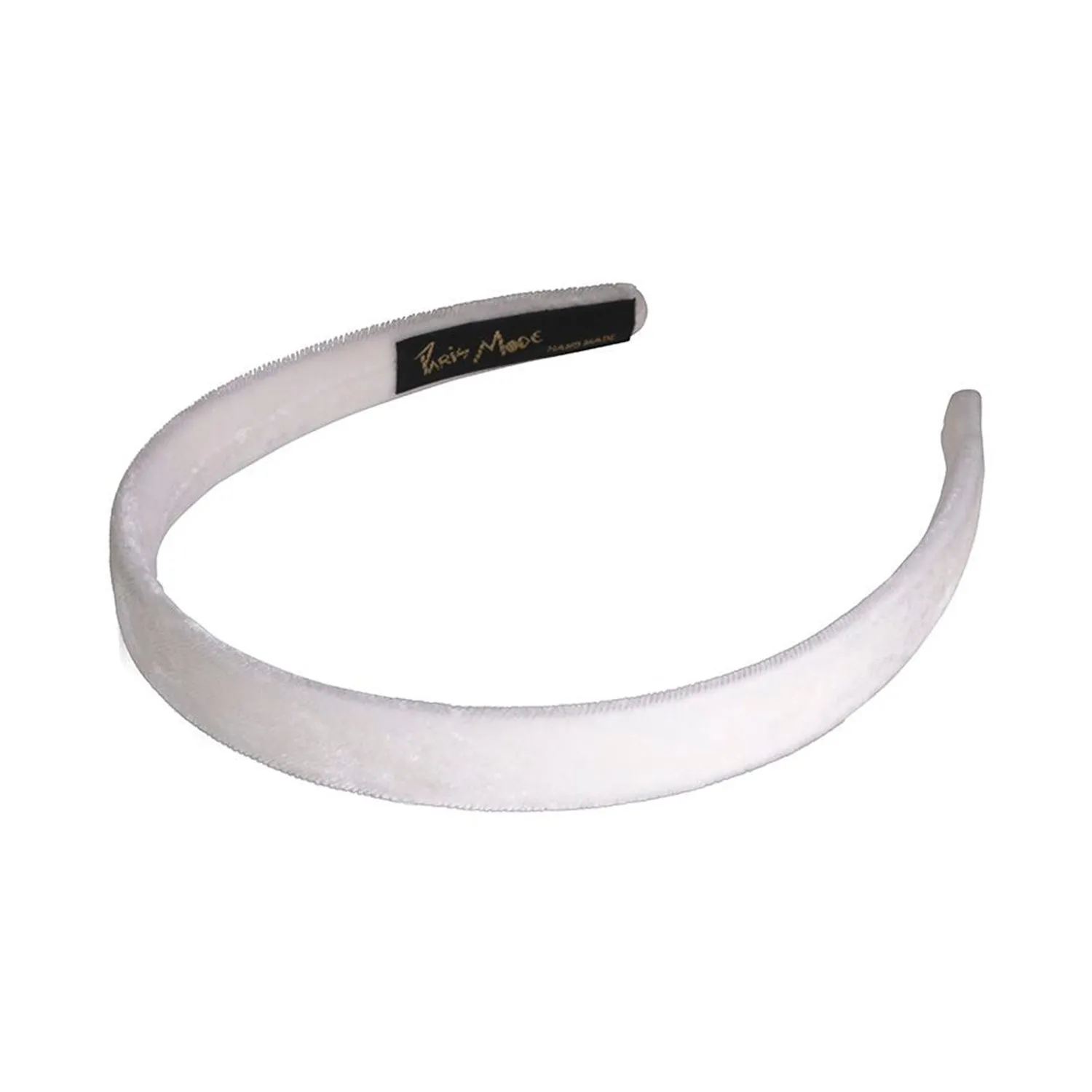 Velvet 1.5 cm Flat White Headband