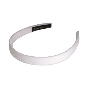 Velvet 1.5 cm Flat White Headband