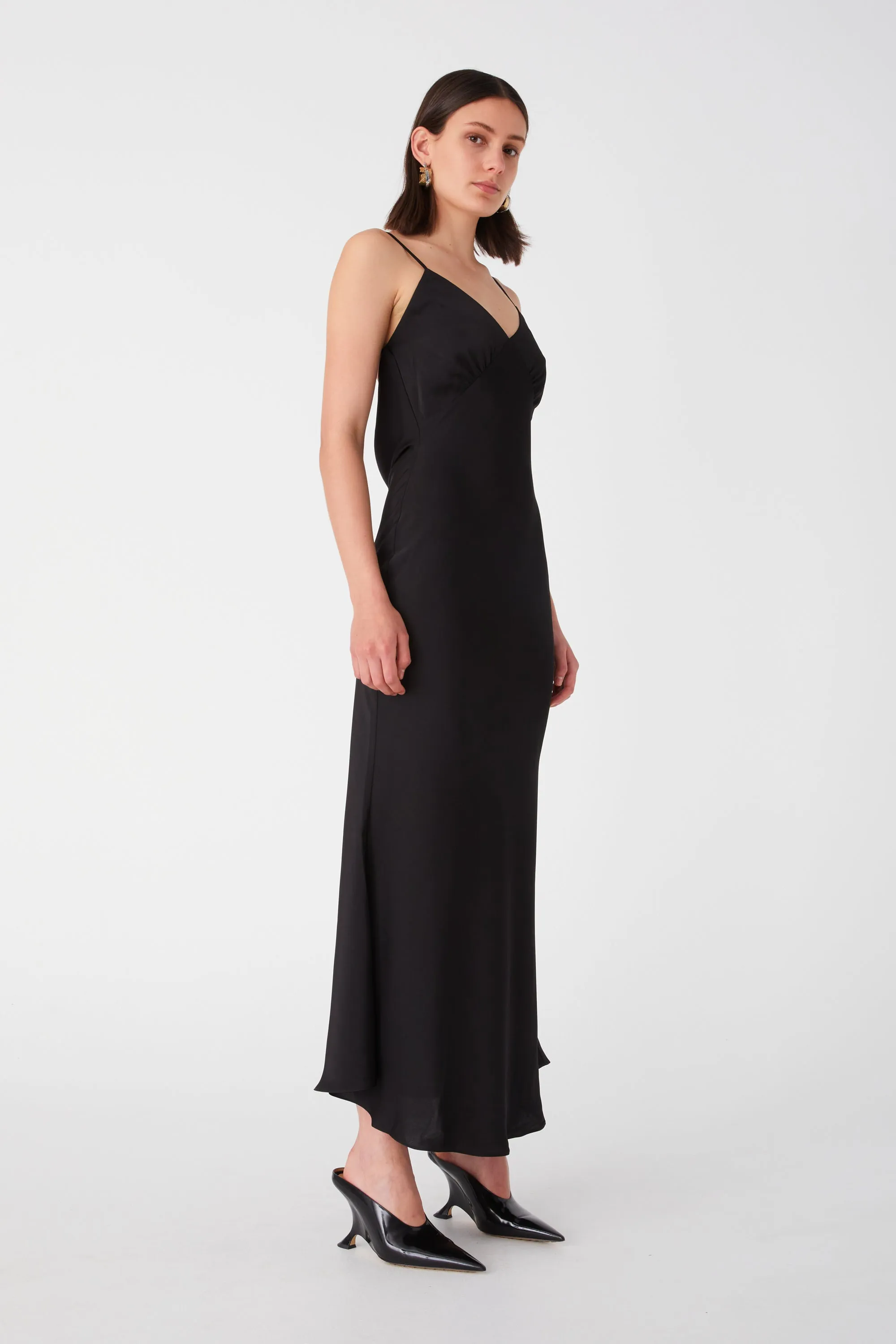 VIDA SATIN MAXI DRESS