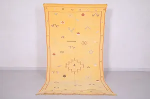 Yellow Moroccan Kilim Rug - Hand Woven Moroccan Rug - Custom Rug